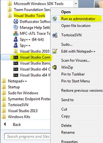 Visual studio tools
